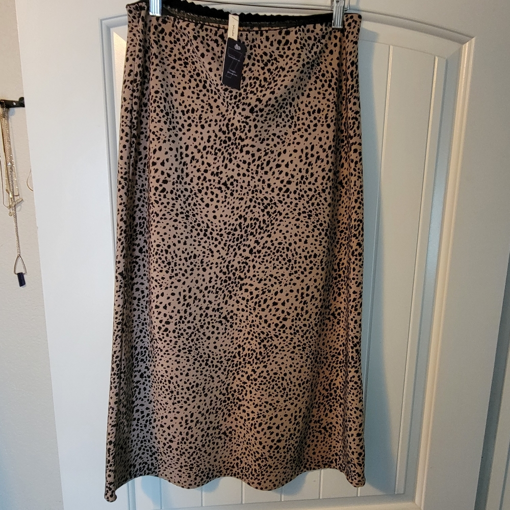 Leopard Midi Skirt